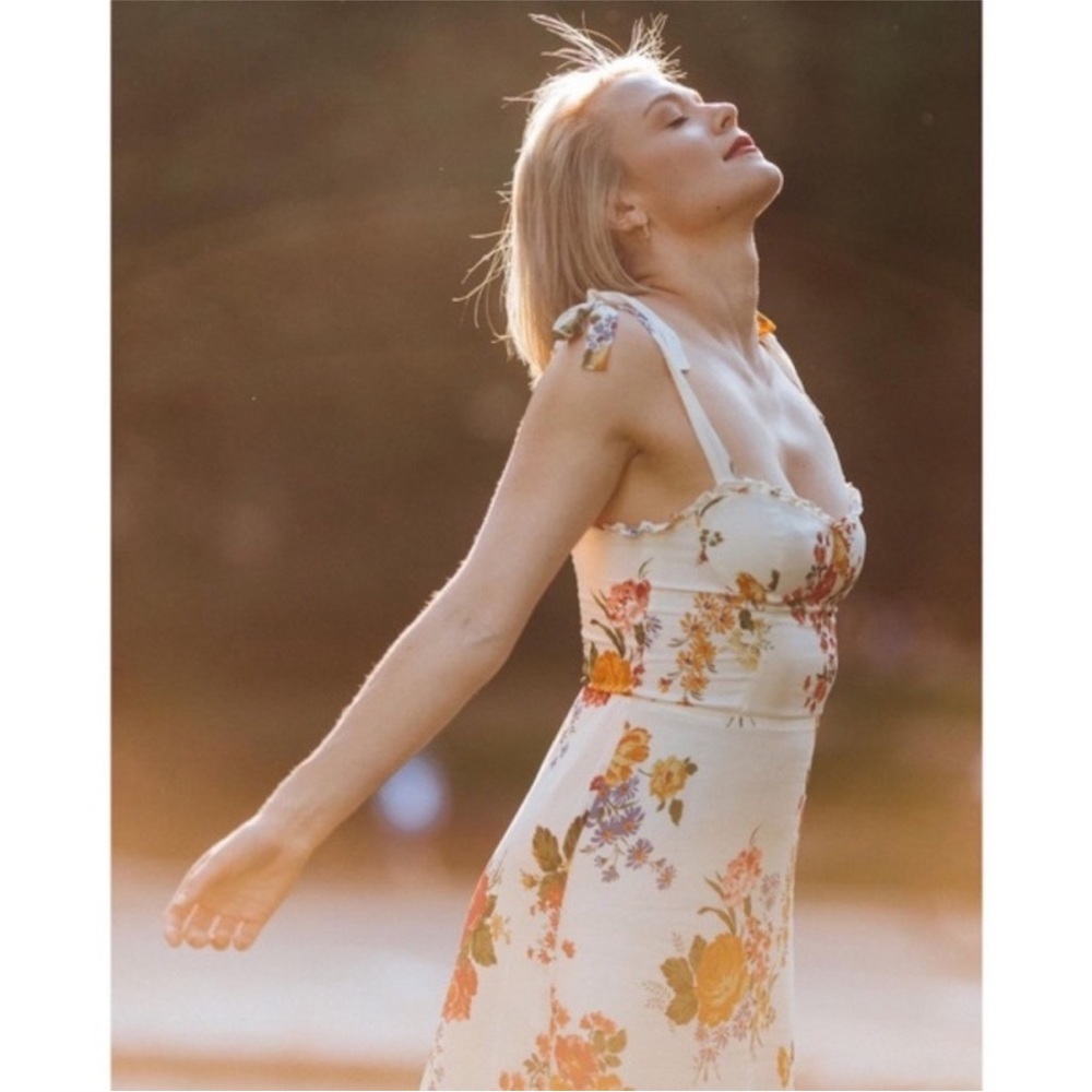 NEW Reformation Nikita Dress Bouquet 12 - Picture 7 of 17